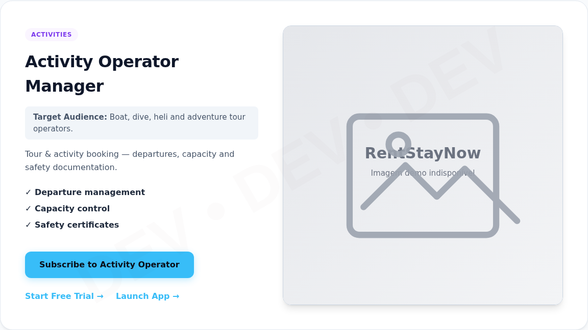 Activity Operator Manager Preview
