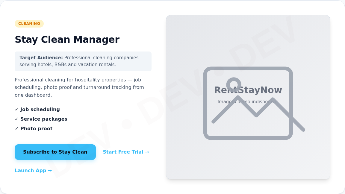 Stay Clean Manager Preview